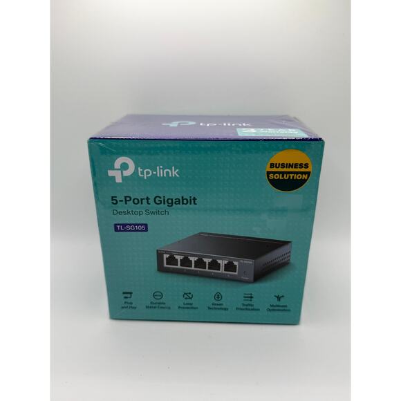TP-Link TL-SG105 5-Port Gigabit Ethernet 1000Mbps Desktop Switch - Picture 2 of 7